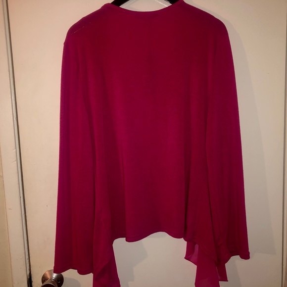 NWT Arianna by Howard’s draping cardigan (1x/2x) - Picture 5 of 7